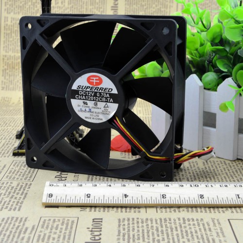 SUPERRED CHA12012CB-TA DC12V 0.70A 4 wire PWM control cooling fan SUPERRED CHA12012CB-TA DC12V 0.70A 4 wire PWM control cooling fan