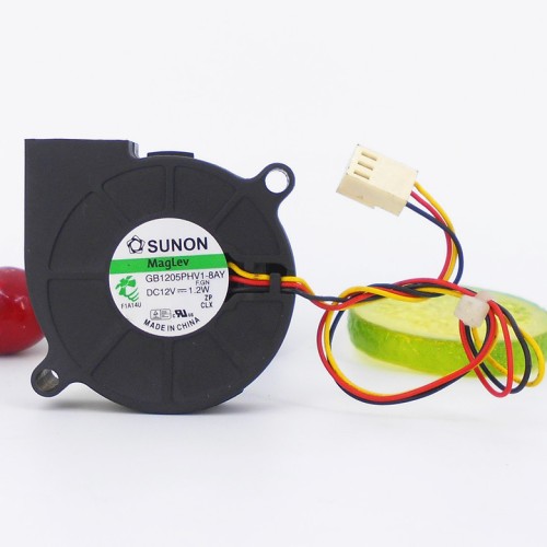 SUNON GB1205PHV1-8AY DC12V 1.2W 3-wire magnetic suspension bearing cooling fan SUNON GB1205PHV1-8AY DC12V 1.2W 3-wire magnetic suspension bearing cooling fan