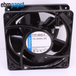 120x120x38mm TYP4600X full metal 12CM 115V 20W TYP 4600 height