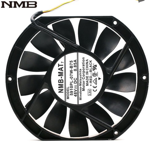 NMB 5910PL-07W-B75 17025 17cm 170mm DC 48V 0.85A slim industrial cabinet cooling fan NMB 5910PL-07W-B75 17025 17cm 170mm DC 48V 0.85A slim industrial cabinet cooling fan