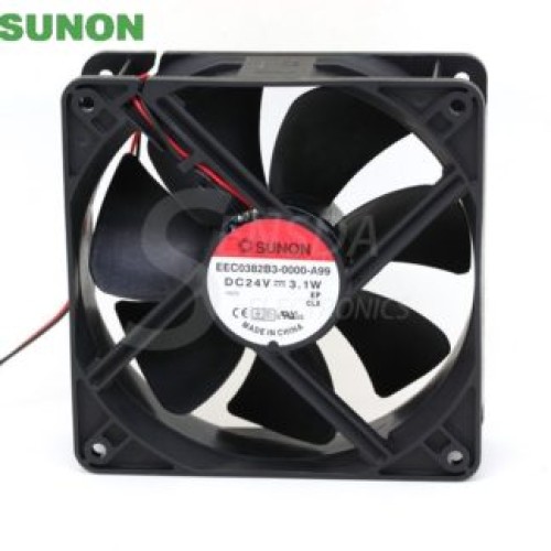 Sunon EEC0382B3-0000-A99 120mm DC24V 3.1A 2-wire server inverter axial cooling fan Sunon EEC0382B3-0000-A99 120mm DC24V 3.1A 2-wire server inverter axial cooling fan