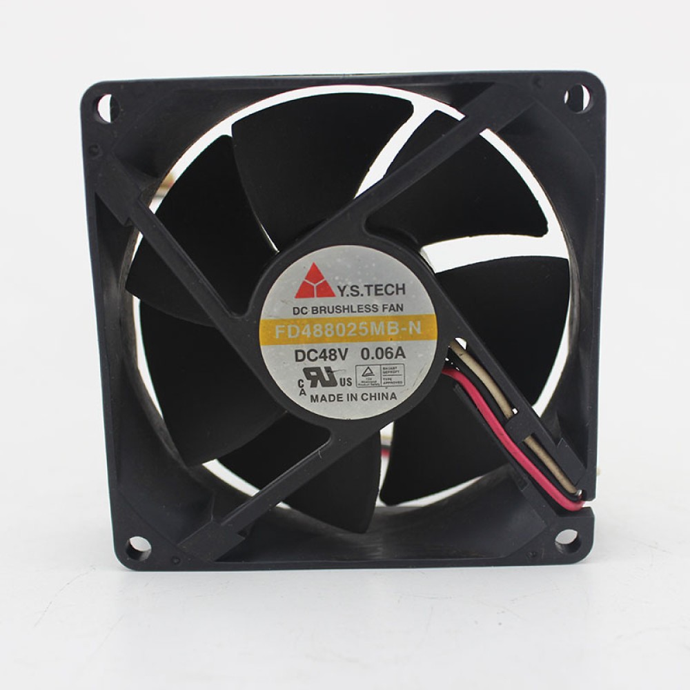 Y.STECH FD488025MB-N 48V 0.06A 8025 8CM double ball bearing cooling fan