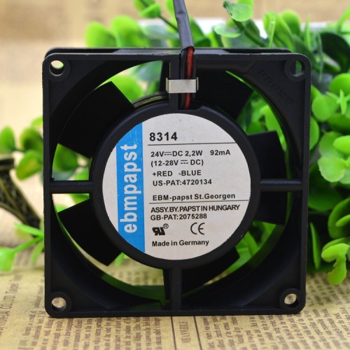Ebmpapst 8314 24V 2.7W 8032 8CM cooling fan Ebmpapst 8314 24V 2.7W 8032 8CM cooling fan