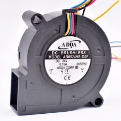 ADDA AB0524HB-D0F DC24V 0.15A 4-wires pwm blower inverter fan