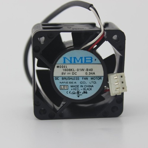 NMB 1608KL-01W-B40 5V 0.34A 2-wire switch cooling equipment fan NMB 1608KL-01W-B40 5V 0.34A 2-wire switch cooling equipment fan