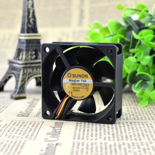 Sunon GM1206PTBX-A 12V1.6W 6CM ultra-quiet power supply chassis cooling fan Sunon GM1206PTBX-A 12V1.6W 6CM ultra-quiet power supply chassis cooling fan