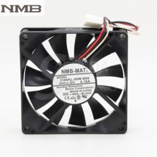 NMB 3106KL-05W-B59 8CM 24V 0.16A three-wire inverter cooling fan NMB 3106KL-05W-B59 8CM 24V 0.16A three-wire inverter cooling fan