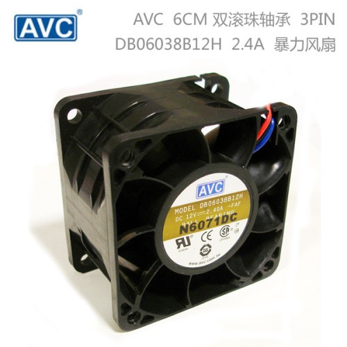 AVC DB06038B12H 6CM 12V 2.4A 60*60*38mm cooling fan AVC DB06038B12H 6CM 12V 2.4A 60*60*38mm cooling fan