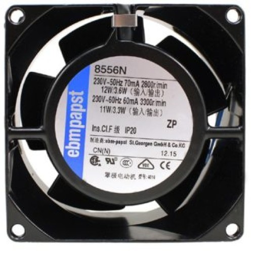 EBMPAPST 8556N 230V metal temperature cooling fan EBMPAPST 8556N 230V metal temperature cooling fan