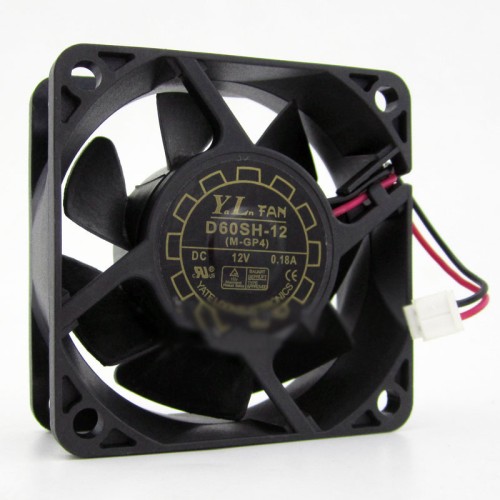 Y.L FAN D60SH-12 60*60*25mm DC12V 0.18A 2pin UPS cooling fan Y.L FAN D60SH-12 60*60*25mm DC12V 0.18A 2pin UPS cooling fan