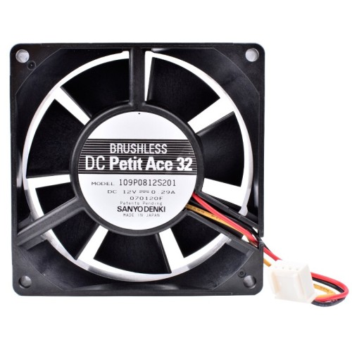 Sanyo 109P0812S201 12V 0.29A DC Petit Ace 32 Brushless cooling fan Sanyo 109P0812S201 12V 0.29A DC Petit Ace 32 Brushless cooling fan