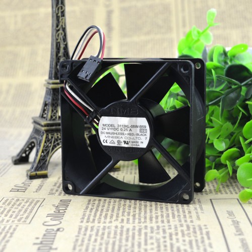 NMB 3112KL-05W-B59 24V 0.25A inverter DC cooling fan NMB 3112KL-05W-B59 24V 0.25A inverter DC cooling fan