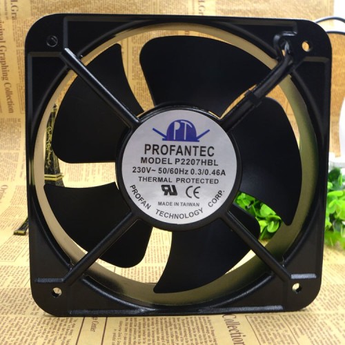 PROFANTEC P2207HBL AC220V 20CM 0.3A thermal protected cooling fan PROFANTEC P2207HBL AC220V 20CM 0.3A thermal protected cooling fan