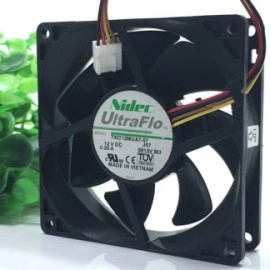Nidec T92T12MUA7-57 12V 0.25A 4-wire temperature controlled mute fan