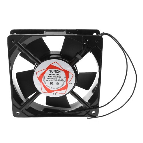 SUNON SF12025AT 2122HSL AC220-240V 2-Wire Sleeve Bearing Case Cooling Fan