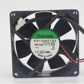 SUNON KD1208PTB3 1.0W   8cm DC12V 2-wire cooling fan