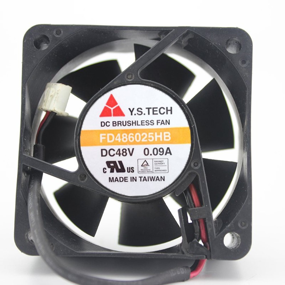 Y.S.TECH FD486025HB 0.09A DC48V Double Ball Bearing  fan