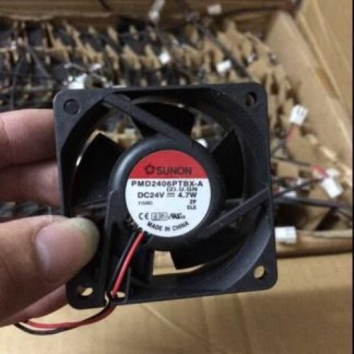 SUNON PMD2406PTBX-A DC24V 4.7W 2-Wire High Current Cooling Fan SUNON PMD2406PTBX-A DC24V 4.7W 2-Wire High Current Cooling Fan