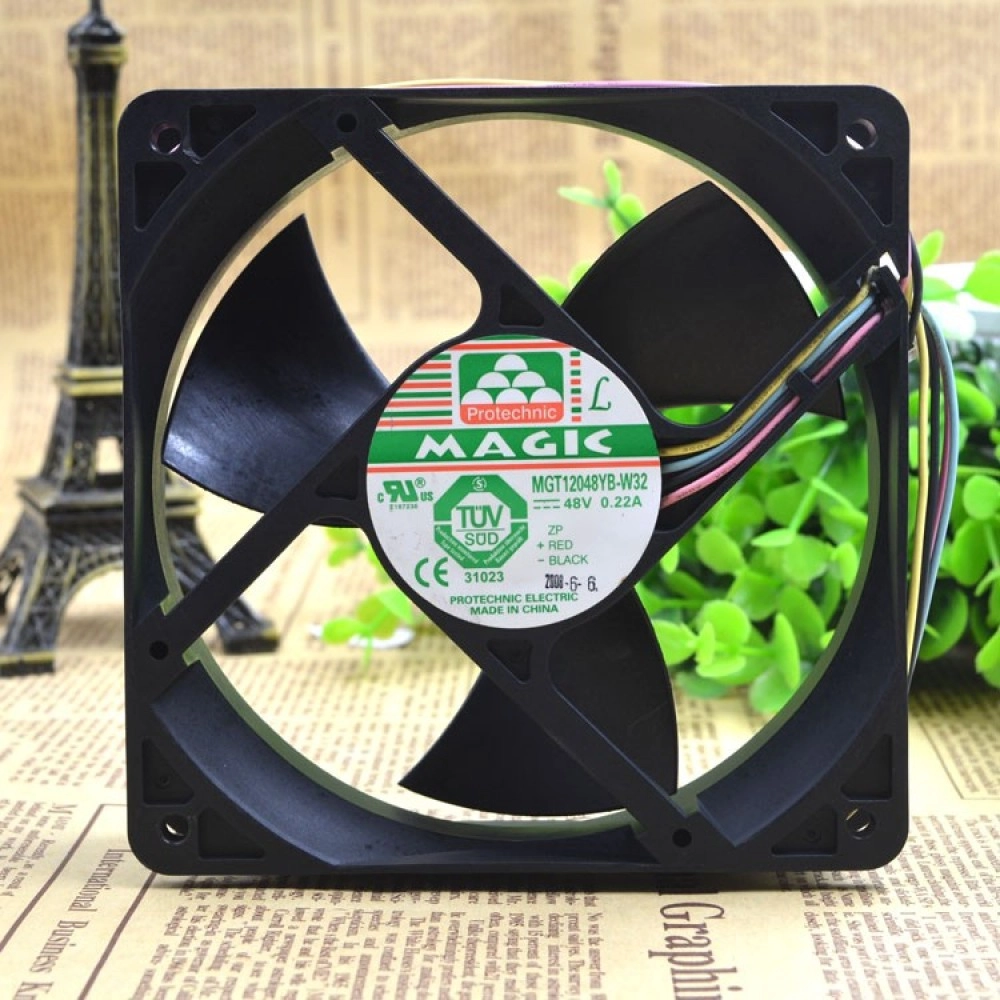 MAGIC MGT12048YB-W32 48V 0.22A 120cm 4-wire cooling fan