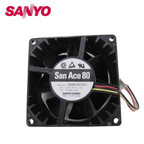 Sanyo 9G0812G1051 12V 1.1A inverter cooling fan Sanyo 9G0812G1051 12V 1.1A inverter cooling fan