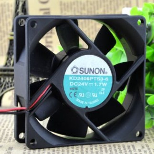 SUNON KD2408PTS3-6 DC24V 1.7W axial cooling fan SUNON KD2408PTS3-6 DC24V 1.7W axial cooling fan