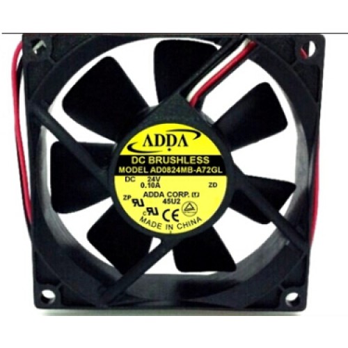 ADDA AD0824MB-A72GL 24V 0.10A 8CM 3line dual ball inverter fan ADDA AD0824MB-A72GL 24V 0.10A 8CM 3line dual ball inverter fan