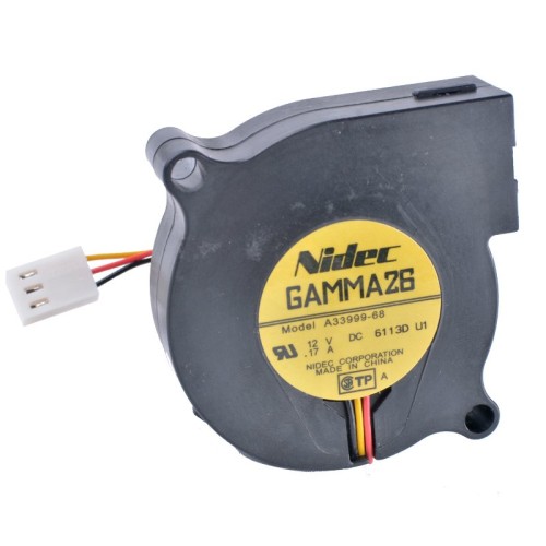 Nidec A33999-68 DC12V 0.17A 3-wire centrifugal cooling fan Nidec A33999-68 DC12V 0.17A 3-wire centrifugal cooling fan