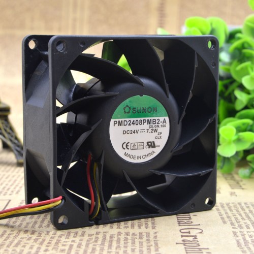 SUNON PMD2408PMB2-A DC 24V 7.2W 8cm inverter cooling fan SUNON PMD2408PMB2-A DC 24V 7.2W 8cm inverter cooling fan