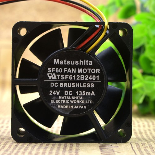 Matsushita TSF612B2401 DC24V 90mA 3-wire cooling fan Matsushita TSF612B2401 DC24V 90mA 3-wire cooling fan