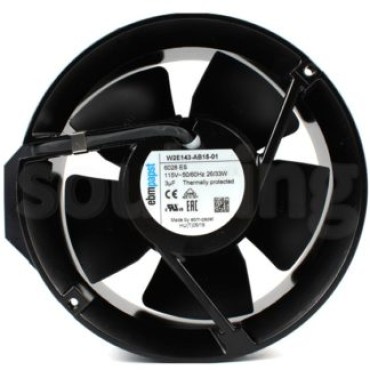 EBM W2E143-AB15-01 115VAC 50/60Hz 26/33W Axial Fan