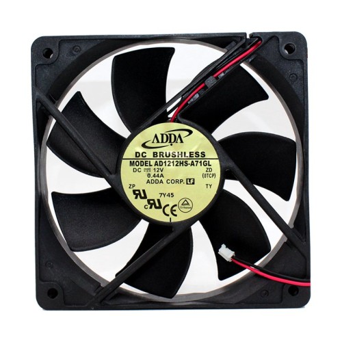 ADDA AD1212HS-A71GL 12V 0.44A 12CM 2-wire cooling fan ADDA AD1212HS-A71GL 12V 0.44A 12CM 2-wire cooling fan