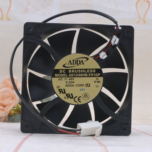ADDA AD1248HB-F91GP DC48V 0.52A 12CM cooling fan ADDA AD1248HB-F91GP DC48V 0.52A 12CM cooling fan