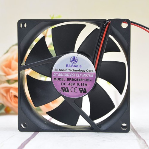 Bi-Sonic BP802548H-03 DC48V 0.15A 3300RPM 2-Wires Inverter Cooling Fan Bi-Sonic BP802548H-03 DC48V 0.15A 3300RPM 2-Wires Inverter Cooling Fan
