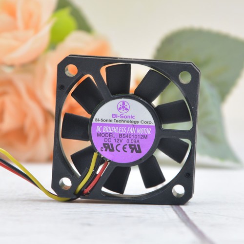Bi-Sonic BS401012M DC12V 0.09A 3pin cooling fan Bi-Sonic BS401012M DC12V 0.09A 3pin cooling fan