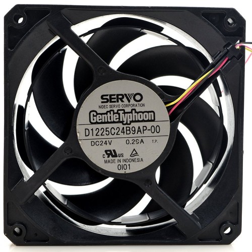 SERVO D1225C24B9AP-00 DC24V 0.29A 3-wires cooling fan SERVO D1225C24B9AP-00 DC24V 0.29A 3-wires cooling fan