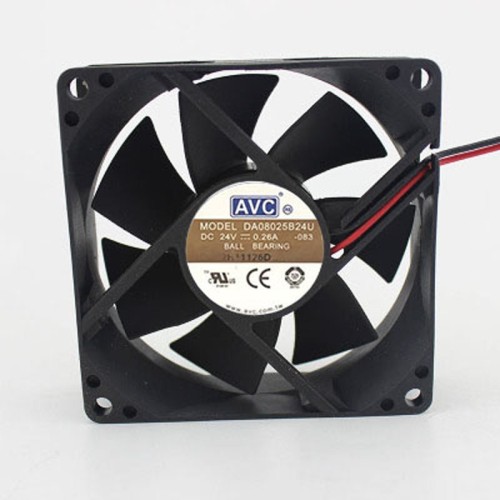 AVC DA08025B24U 24V 0.26A 8cm 2-wires inverter cooling fan AVC DA08025B24U 24V 0.26A 8cm 2-wires inverter cooling fan