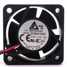 Delta EFB0412HD DC12V 0.12A 1.44W 3-Wires Double Ball Bearing Cooling Fan