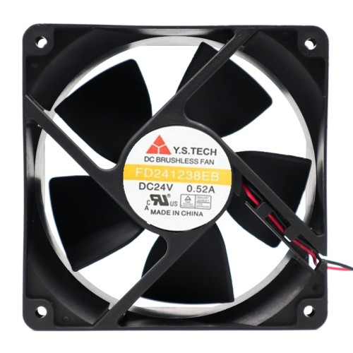 Y.S.TECH FD241238EB DC24V 0.52A Double Ball Bearing Cooling Fan Y.S.TECH FD241238EB DC24V 0.52A Double Ball Bearing Cooling Fan
