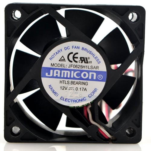 JAMICON JF0625H1LSAR DC 12V 0.17A 6CM 3-wires cooling fan JAMICON JF0625H1LSAR DC 12V 0.17A 6CM 3-wires cooling fan