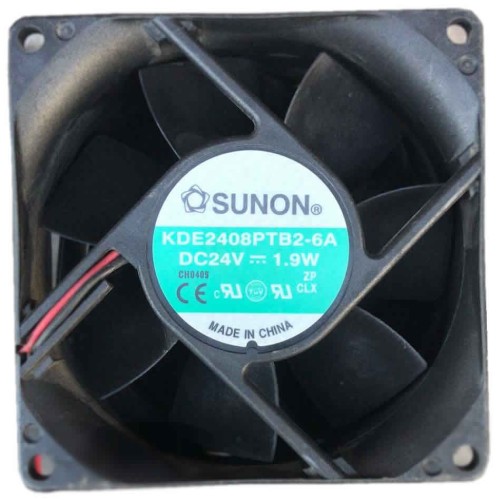 SUNON KDE2408PTB2-6A 24V 3.4W 2-lines cooling fan SUNON KDE2408PTB2-6A 24V 3.4W 2-lines cooling fan