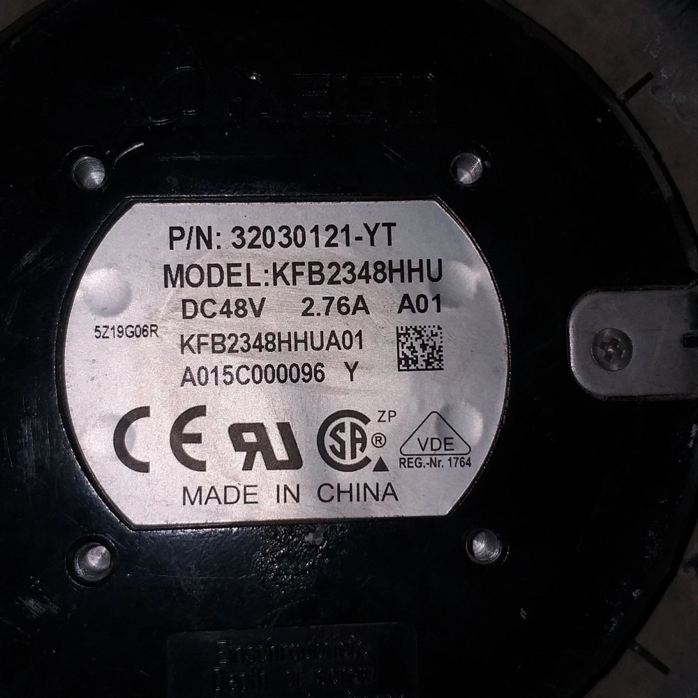 Delta KFB2348HHU DC48V 2.76A 4-wires cooling fan