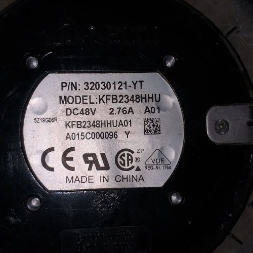 Delta KFB2348HHU DC48V 2.76A 4-wires cooling fan