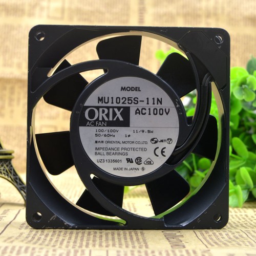 ORIX MU1025S-11N AC100V 11/9.5W impedance protected ball bearing Cooling Fan ORIX MU1025S-11N AC100V 11/9.5W impedance protected ball bearing Cooling Fan
