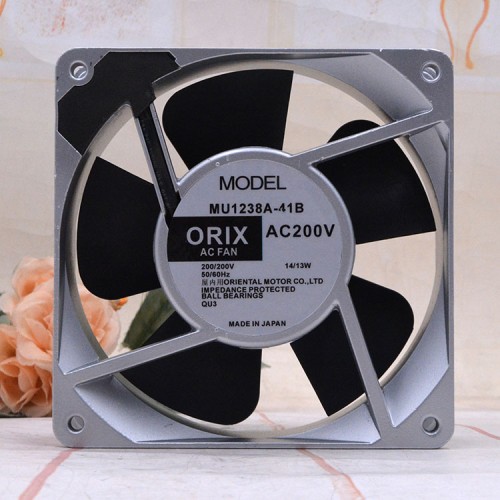 ORIX MU1238A-41B AC 200V 14/13W 120x120x38mm Server Cooling Fan ORIX MU1238A-41B AC 200V 14/13W 120x120x38mm Server Cooling Fan