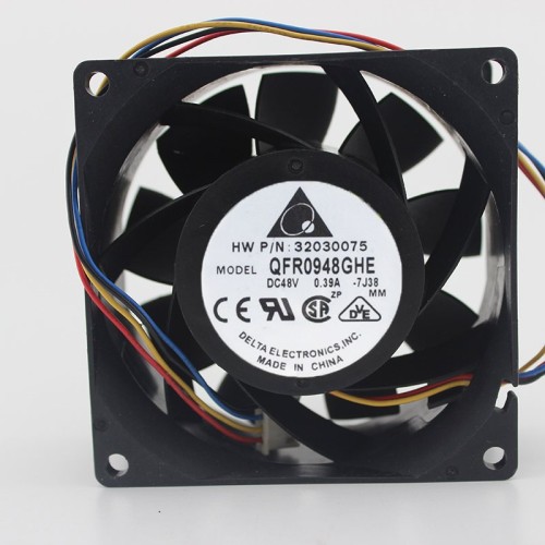 QFR0948GHE Delta DC48V 0.39A 32030075 4-wires cooling fan QFR0948GHE Delta DC48V 0.39A 32030075 4-wires cooling fan