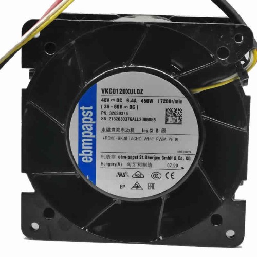 VKC0120XULDZ ebmpapst DC48V 9.4A 450W fan VKC0120XULDZ ebmpapst DC48V 9.4A 450W fan