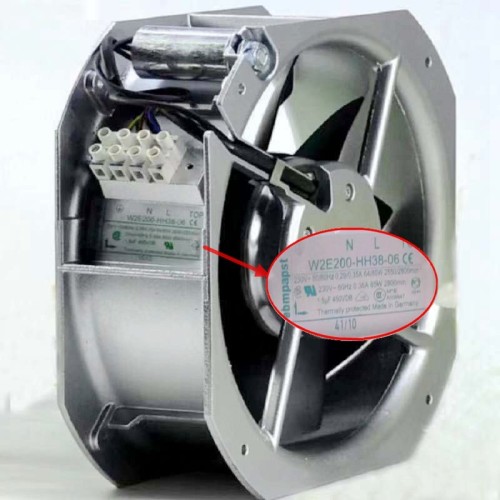 EBM W2E200-HH38-06 AC 230V axial flow Cooling fan EBM W2E200-HH38-06 AC 230V axial flow Cooling fan